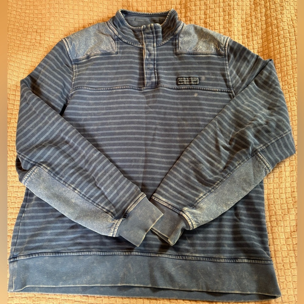 Vineyard Vines WOODHOUSE GARMENT DYE SHEP Shirt in Moonstone Men’s Size Large